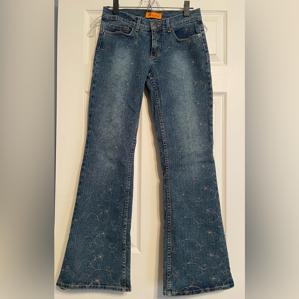 Embroidered Boot Cut Jeans